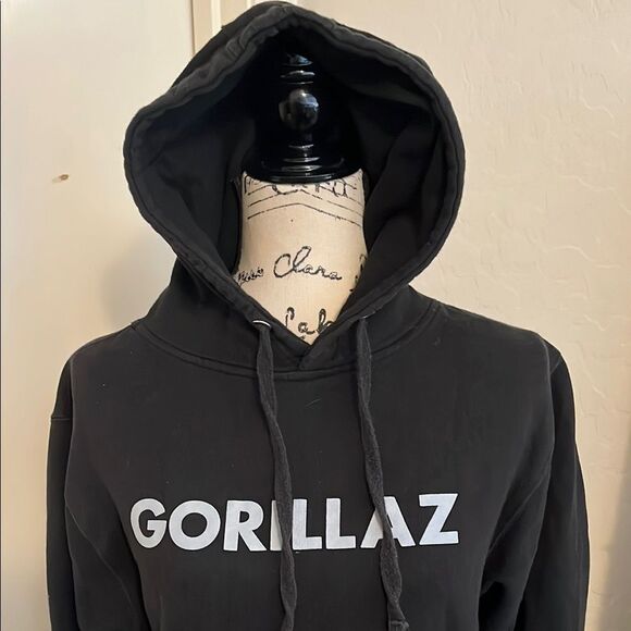 Gorillaz Band Music Black Graphic Design Pullover Hoodie Sweatshirt Concert - Picture 2 of 8